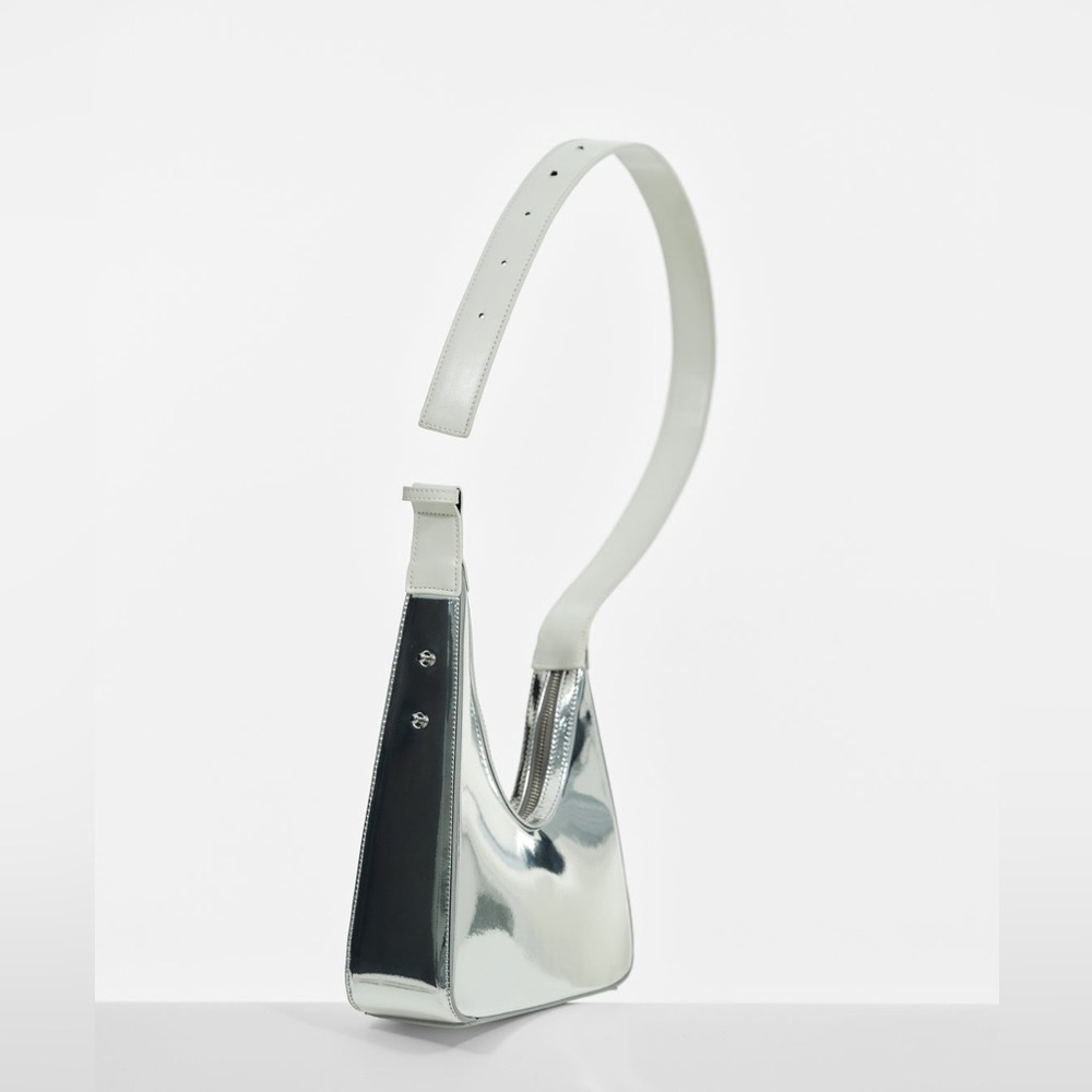 Source Unknown Asymmetric Shoulder Bag - Silver